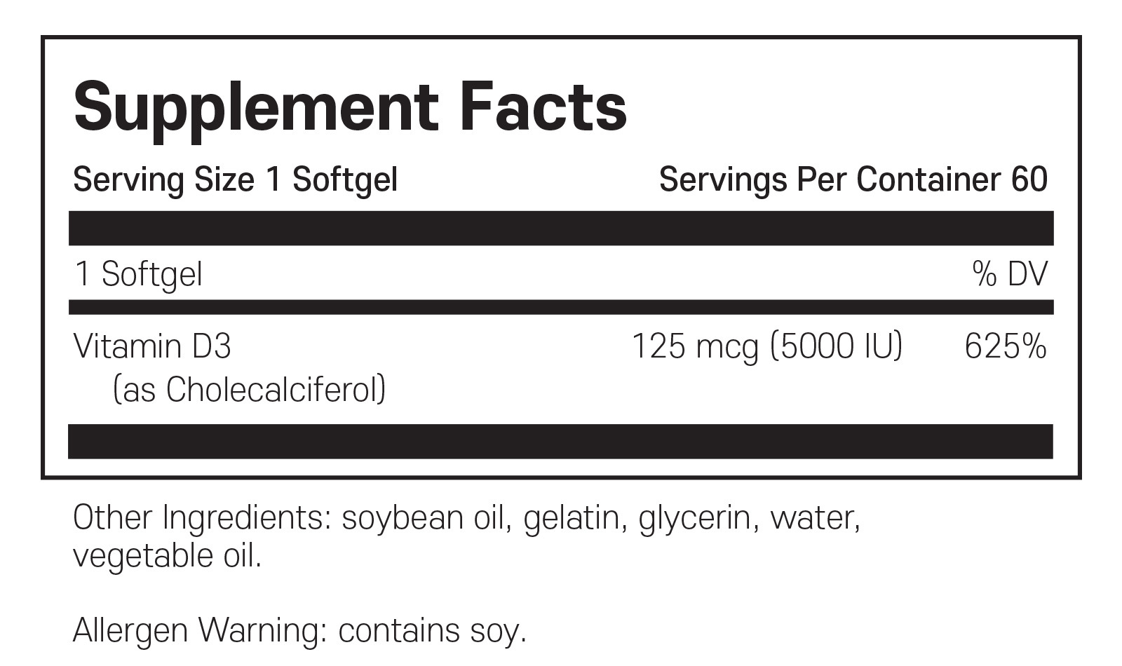 Product-Vitamin D 5,000 IU