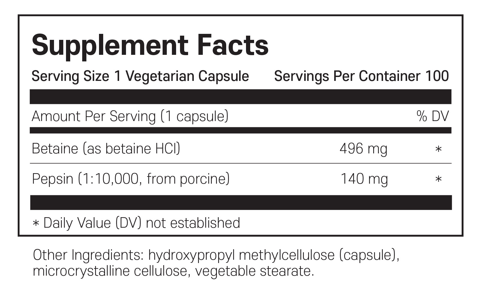 Product-Betaine HCL Pepsin